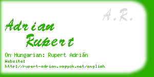 adrian rupert business card